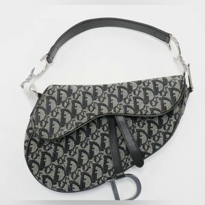 Authentic Dior Saddle Bag – Diorissimo Canvas